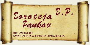 Doroteja Pankov vizit kartica